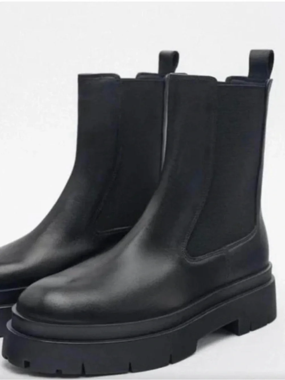 Zara Mid Calf Leather Boots